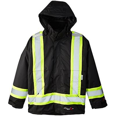 Viking Professional Insulated Journeyman FR Waterproof Flame Resistant Jacket, Black, Large