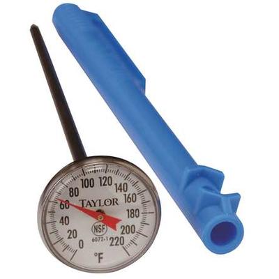 TAYLOR 6072N 6" Analog Mechanical Food Service Thermometer with 0 to 220 (F)