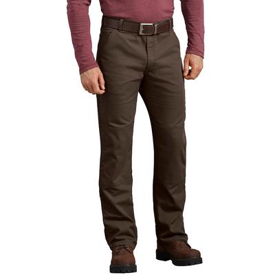 Men's Dickies Duck Double Knee Pant, Size: 42X32, Brown