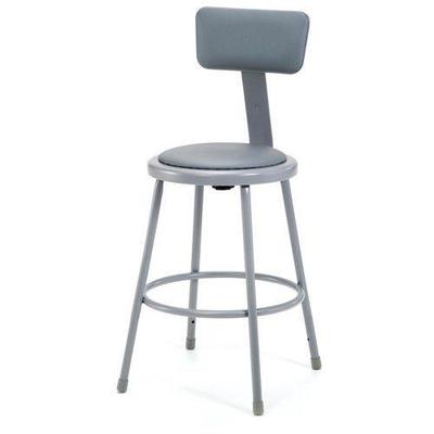 National Public Seating 18 Inch Home Office Kitchen Lab Bar Stool With Padded Seat And Backrest