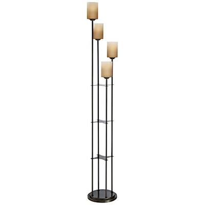 Lite Source Bess Dark Bronze 4-Light Torchiere Floor Lamp