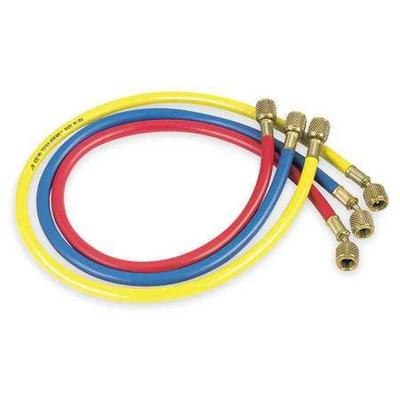 JB INDUSTRIES CCLS-60 Manifold Hose Set,60 In,Red,Yellow,Blue