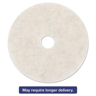 3M 35085 Niagara 3300N Natural White Burnishing Pad 27" 5/Case, White