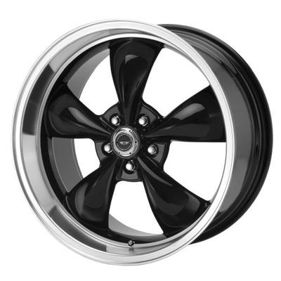American Racing Custom Wheels AR105 Torq Thrust M Gloss Black Wheel With Machined Lip (17x8"/5x114.3