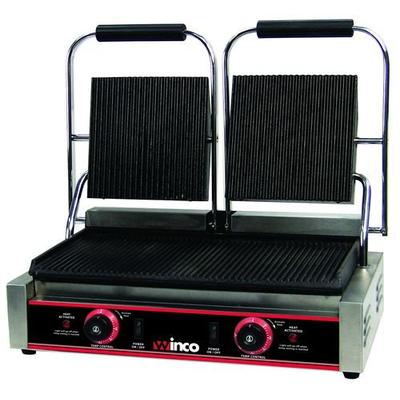 Winco EPG-2 Italian Style Panini Grill, electric, countertop double