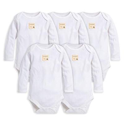 Burt's Bees Baby Unisex Baby Bodysuits, 5-Pack Short & Long Sleeve One-Pieces, 100% Organic Cotton,