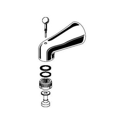 American Standard 012653-0020A Chrome DIVERTER TUB SPOUT REPAIR-CHROME- 012653-0020A