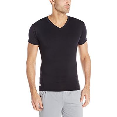 Men's Tactical HeatGear® Compression V-Neck T-Shirt Tops by Under Armour Medium Black
