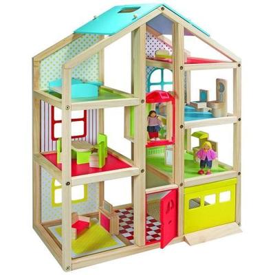 Melissa & Doug Hi-Rise Dollhouse and Furniture Set