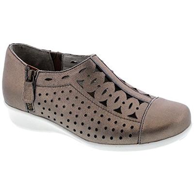 Drew Shoe Merlin Women's Therapeutic Diabetic Extra Depth Shoe: Taupe/Dusty Leather 8 X-Wide (2E) Zi