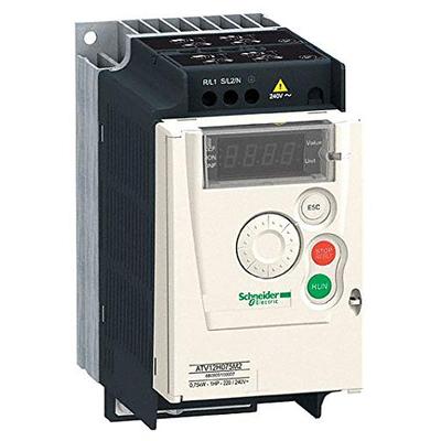 SCHNEIDER ELECTRIC 230-VOLT ATV12H037M2 AC Drive, 0.5 HP, 1 Phase in, 230v Out