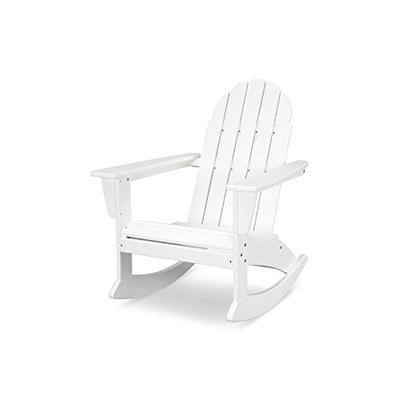 POLYWOOD Vineyard Adirondack Rocking Chair (White)